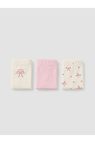 LC Waikiki Peak New Season Patterned Girls' Underwear 3-Piece Set