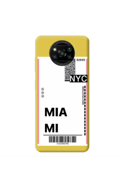 Other Xiaomi Poco X3 /X3 Pro Miami NYC Yellow Colored Silicone TPU Θήκη
