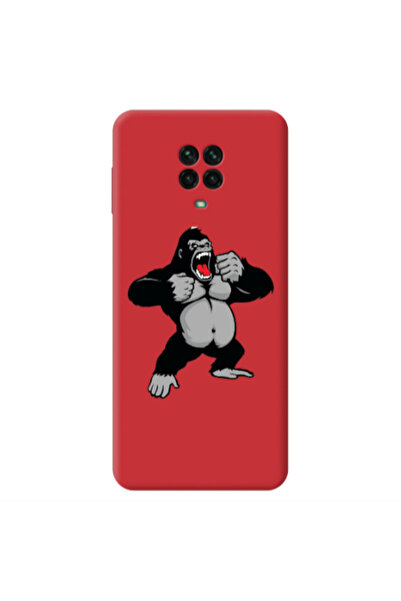 Other Xiaomi Redmi Note 9 Pro Angry Gorilla2 Red Colored Silicone TPU Θήκη