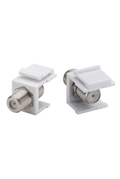 POWERTECH F-Coupler adapter CAB-N154 για patch panel, λευκό