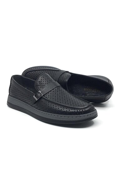 Taşpınar Ayakkabı 100% Genuine Leather Orthopedic Men's Comfortable Summer Mo...