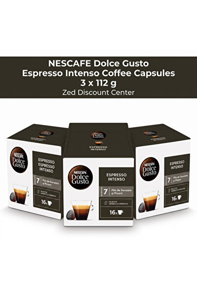 Nescafe Capsule de cafea Dolce Gusto Espresso Intenso 3 x 112 g