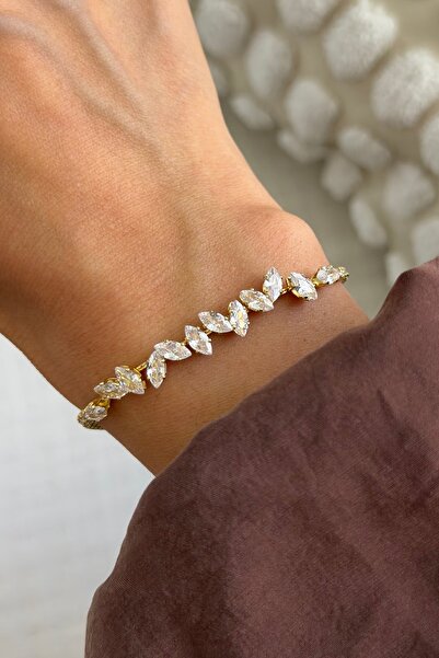 Lavian Accessories Mekik Taşlı Su Yolu Zirkon Bileklik