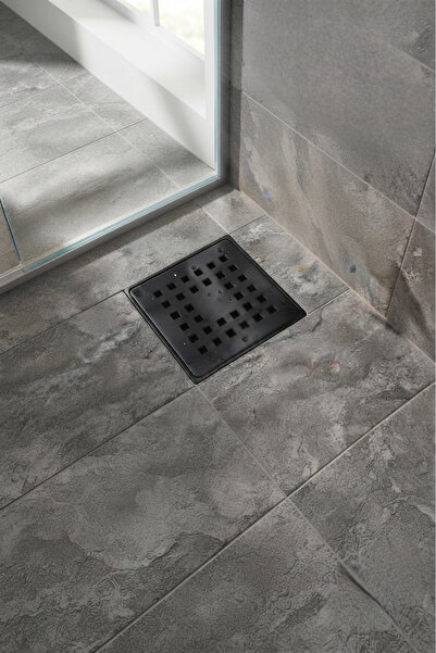titanium design Siyah Delikli Yer Süzgeci/Sifonu
