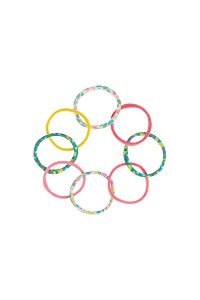 OEM Set 8 buc elastice de păr pentru fete cu flori, fructe, multicolore, coaf...