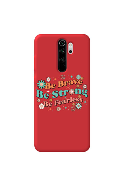 Other Xiaomi Redmi Note 8 Pro Be Brave Red Colored Silicone TPU Θήκη