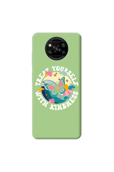 Other Xiaomi Poco X3 /X3 Pro Kindless Yourself Light Green Colored Silicone T...