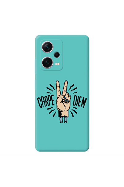 Other Xiaomi Poco X5 Carpe Two Diem Turquoise Colored Silicone TPU Θήκη