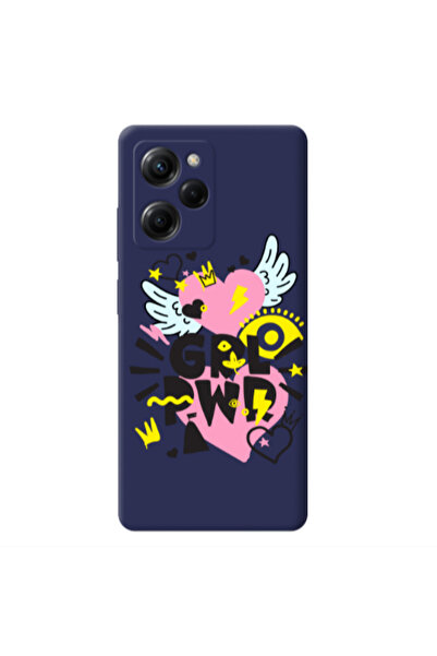 Other Xiaomi Poco X5 Pro Grl Pwr Dark blue Colored Silicone TPU Θήκη