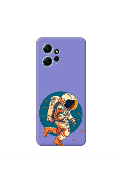 Other Xiaomi Redmi Note 12 4G Run Space Purple Colored Silicone TPU Θήκη