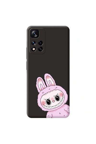 Other Xiaomi Redmi Note 11 Pro 5G Labubu 6 Black Colored Silicone TPU Θήκη