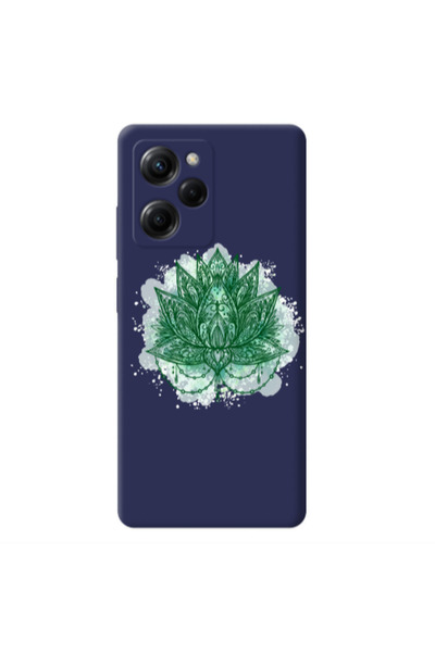 Other Xiaomi Poco X5 Pro Witch leaf Dark blue Colored Silicone TPU Θήκη
