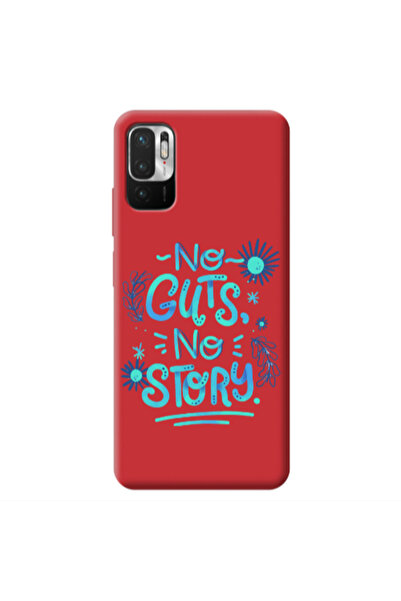 Other Xiaomi Redmi Note 10 Pro 5G No guts no story Red Colored Silicone TPU Θήκη
