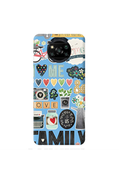 Other Xiaomi Poco X3 /X3 Pro Family love home Blue Colored Silicone TPU Θήκη