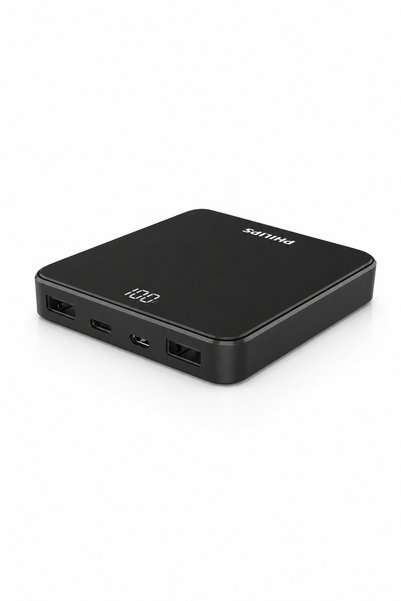 Philips DLP7717NB/00 10.000 mAh 2x USB-A Output Taşınabilir Şarj Cihazı Siyah