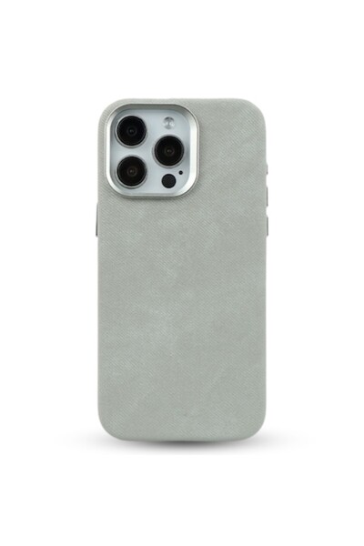 megaMobile Husă de protecție compatibilă cu Apple iPhone 16 Pro, denim, MagSa...