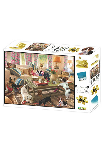 NW NessiWorld Köpekler Oturma Odasında Puzzle 300 Parça