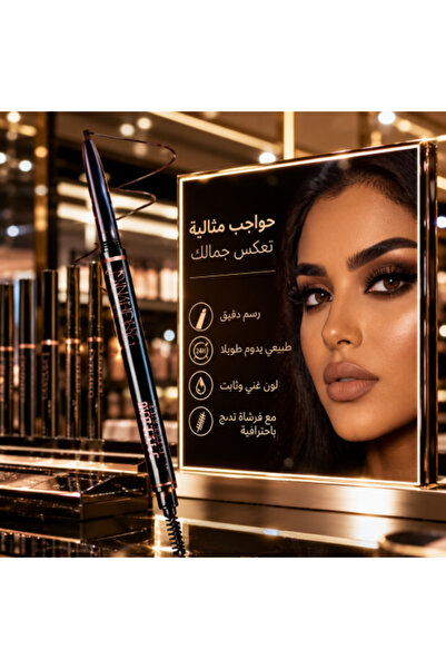 real beauty قلم حواجب بلون الشوكولاتة من