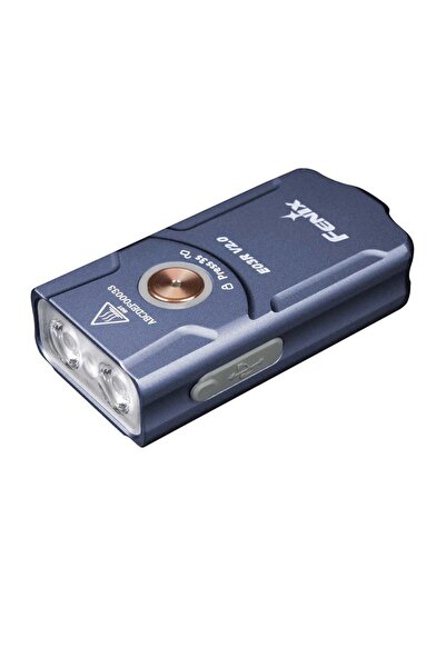 Fenix Lanterna LED, Fenix, E03R V2.0, Aluminiu, USB-C, Albastra