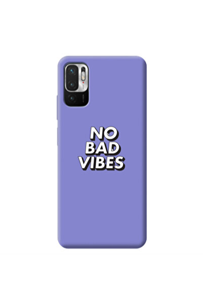 Other Xiaomi Redmi Note 10 Pro 5G No bad vibes Purple Colored Silicone TPU Θήκη