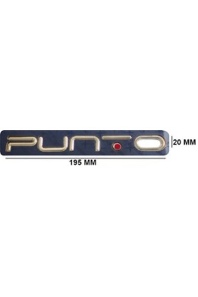Generic Brand Tw2610050 Fiat Yazi Punto Chrome (t Letter Red Dot Detail) 347784