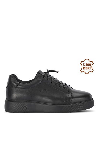 Slazenger Ανδρικά δερμάτινα μαύρα casual αθλητικά παπούτσια BORRERO