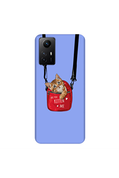 Other Xiaomi Redmi Note 12s Kitten Me Light Purple Colored Silicone TPU Θήκη