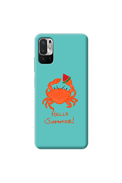 Other Xiaomi Redmi Note 10 Pro 5G Hello Summer! Turquoise Colored Silicone TP...