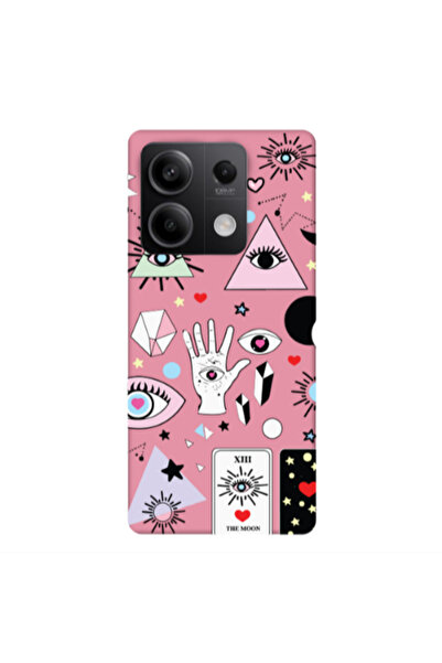 Other Xiaomi Redmi Note 13 5G Pyramid eyes Pink Colored Silicone TPU Θήκη