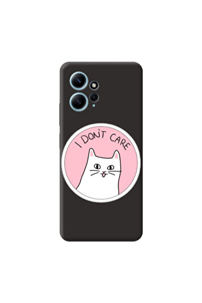 Other Xiaomi Redmi Note 12 4G I dont Care Black Colored Silicone TPU Θήκη