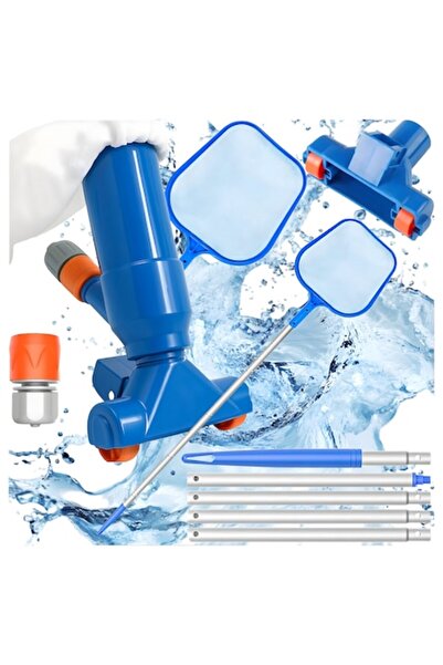 EBA Kit manual de curățare a fundului piscinei cu sac filtrant reutilizabil ș...