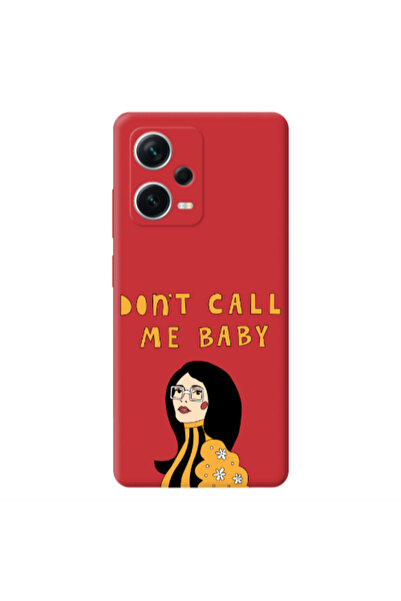 Other Xiaomi Poco X5 Call me baby Red Colored Silicone TPU Θήκη