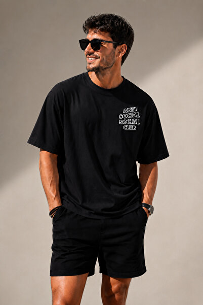 FECCY Premium Social Group Unisex Oversize Γυναικείο T-Shirt Ανδρικό T-Shirt ...