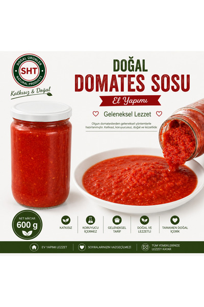 ÖZEL ANTEP USULÜ DOMATES SOSU 600 GR
