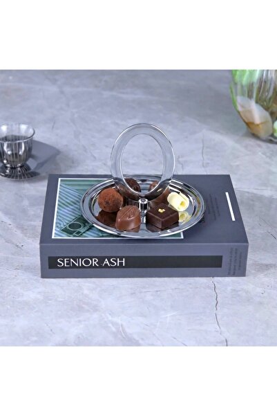 Al Hadaya Mall Elegant Design Stainless Steel Silver Candy Stand - Shiny Silv...