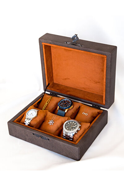 Shansora Design 6-Piece Premium Nubuck Watch Box, Custom Made, Handmade, Acce...