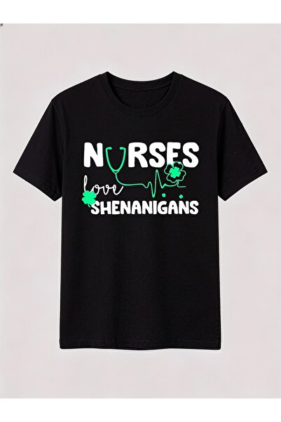 BASEPULSE Nurses Love Shenanigans- RN Funny St Patrick'S Day Nursing Men'S An...