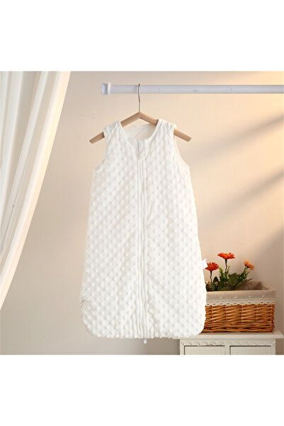 Choice3 WHITE Baby Sleeping Bag 0-6m Autumn and Winter Vest-Style Bean Velvet...