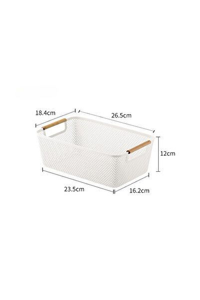 Choice3 White Multi Functional Hollow Storage Basket, Bathroom Bedside Table,...