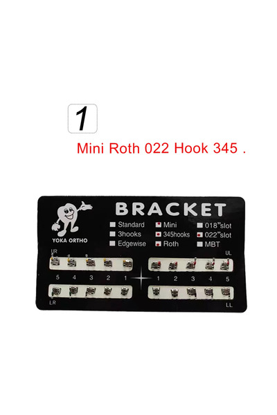 Choice1 Roth 022 Hooks 345 20Pcs Dental Brackets Orthodontic Brace Metal Mono...
