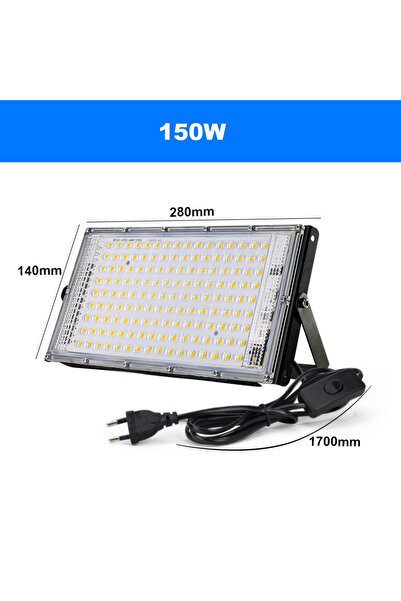 Choice3 كشاف LED بالأشعة فوق البنفسجية بقوة 150 واط مع قابس أوروبي، 50 واط 10...
