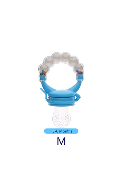 Choice3 Blue-M Baby Fruit Feeder Pacifier, Silicone Baby Food Feeder for Teet...