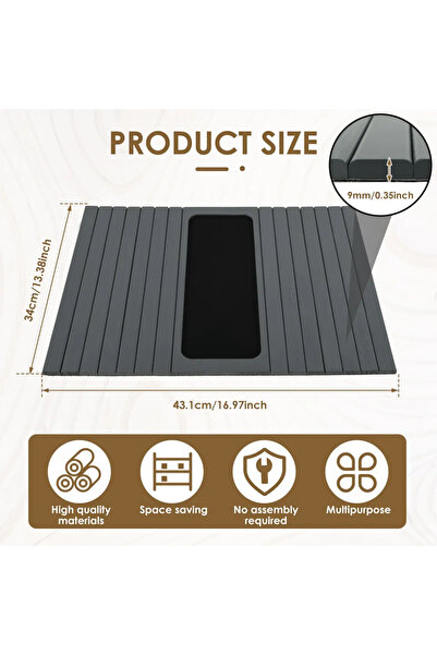 Choice Light gray Wood Sofa Arm Tray Sofa Tray in Folding Design Sturdy and R...