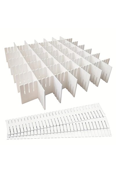 choice2 20PCS White 12/16/20PCS White Drawer Divider Adjustable Drawer Divide...