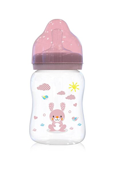 LORELLİ Biberon cu gat larg 250 ml Animalute, Pink