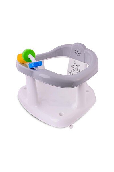 LORELLİ Scaun de baie pentru bebe, antiderapant, Panda, Little Stars Grey