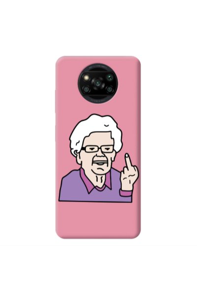 Other Xiaomi Poco X3 /X3 Pro Crazy Granny Pink Colored Silicone TPU Θήκη