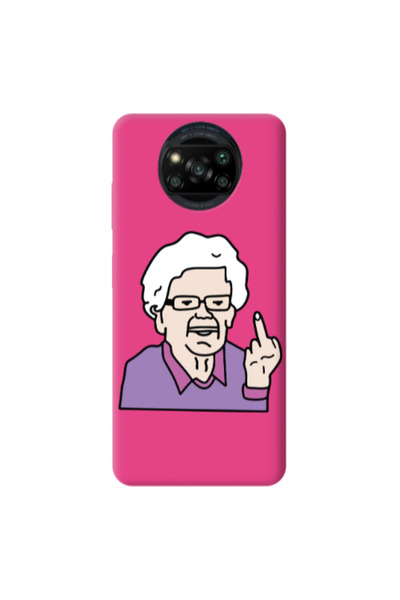 Other Xiaomi Poco X3 /X3 Pro Crazy Granny Fuchsia Colored Silicone TPU Θήκη