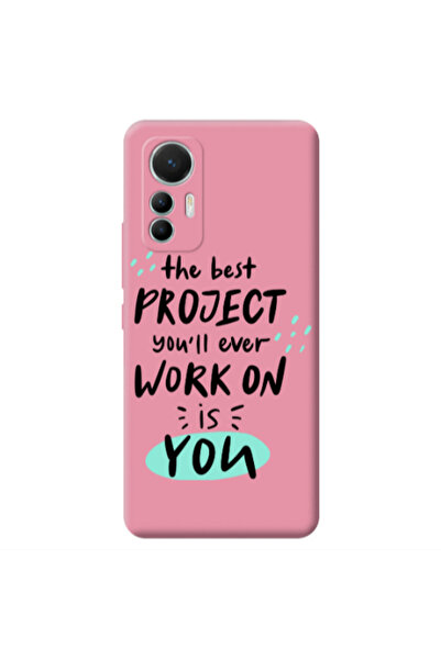 Other Xiaomi Mi 12 Lite The Best Project Pink Colored Silicone TPU Θήκη