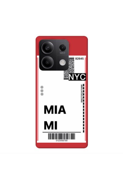 Other Xiaomi Redmi Note 13Pro 5G Miami NYC Red Colored Silicone TPU Θήκη